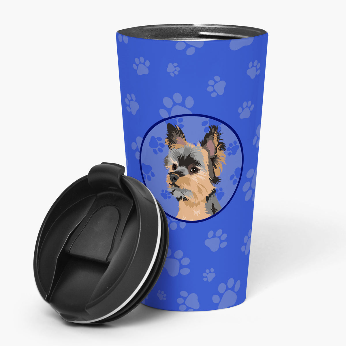 Buy this Yorkie Black and Gold #2  Stainless Steel 16 oz  Tumbler