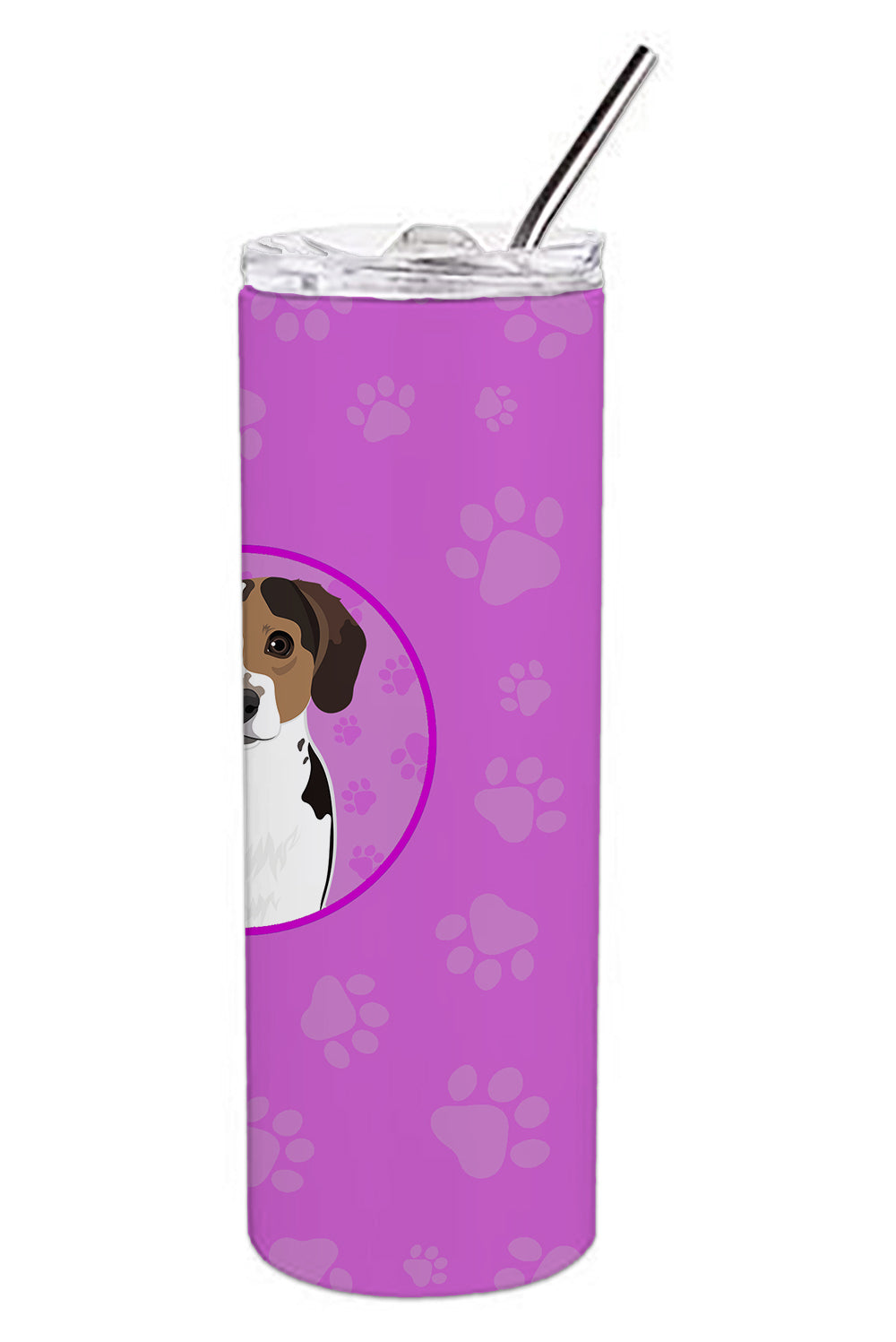 Beagle Tricolor Ticked Stainless Steel 20 oz Skinny Tumbler - the-store.com