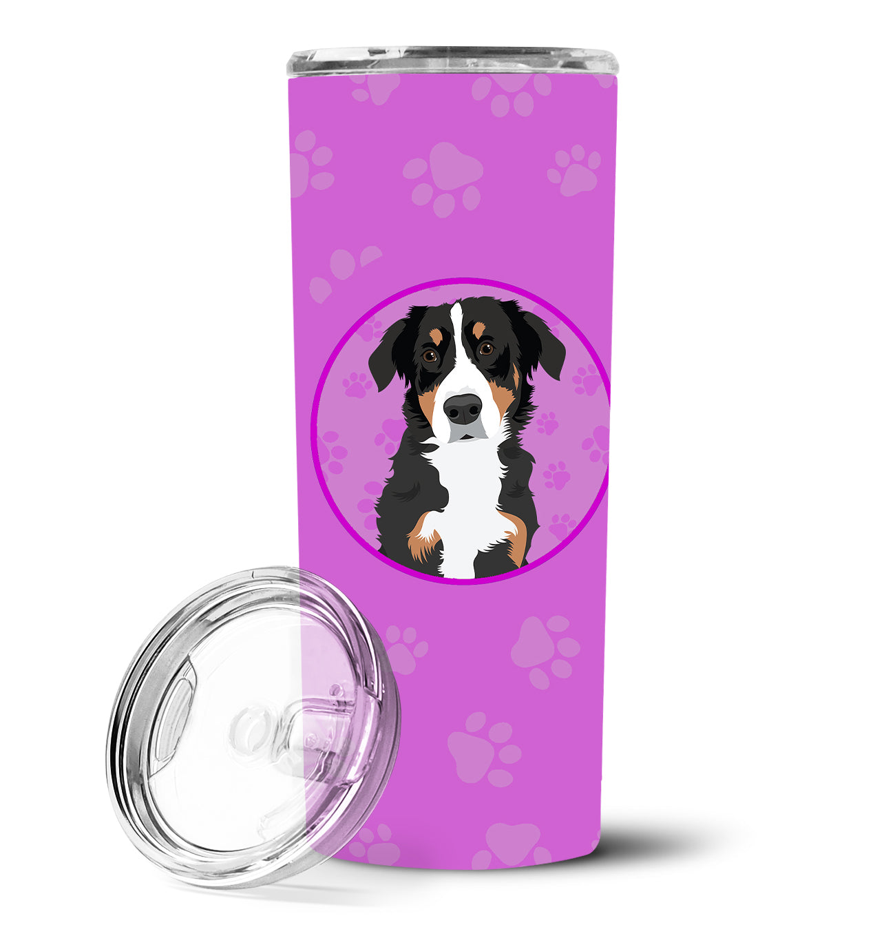 Bernese Mountain Dog Puppy #2 Stainless Steel 20 oz Skinny Tumbler - the-store.com