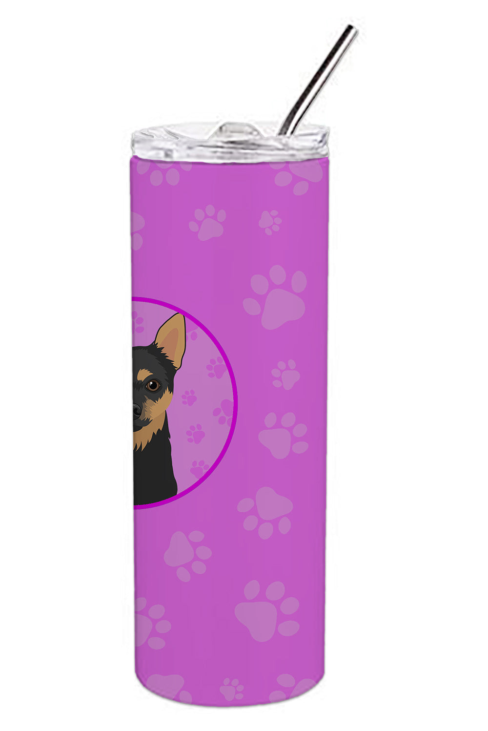 Chihuahua Black and Tan #1 Stainless Steel 20 oz Skinny Tumbler - the-store.com