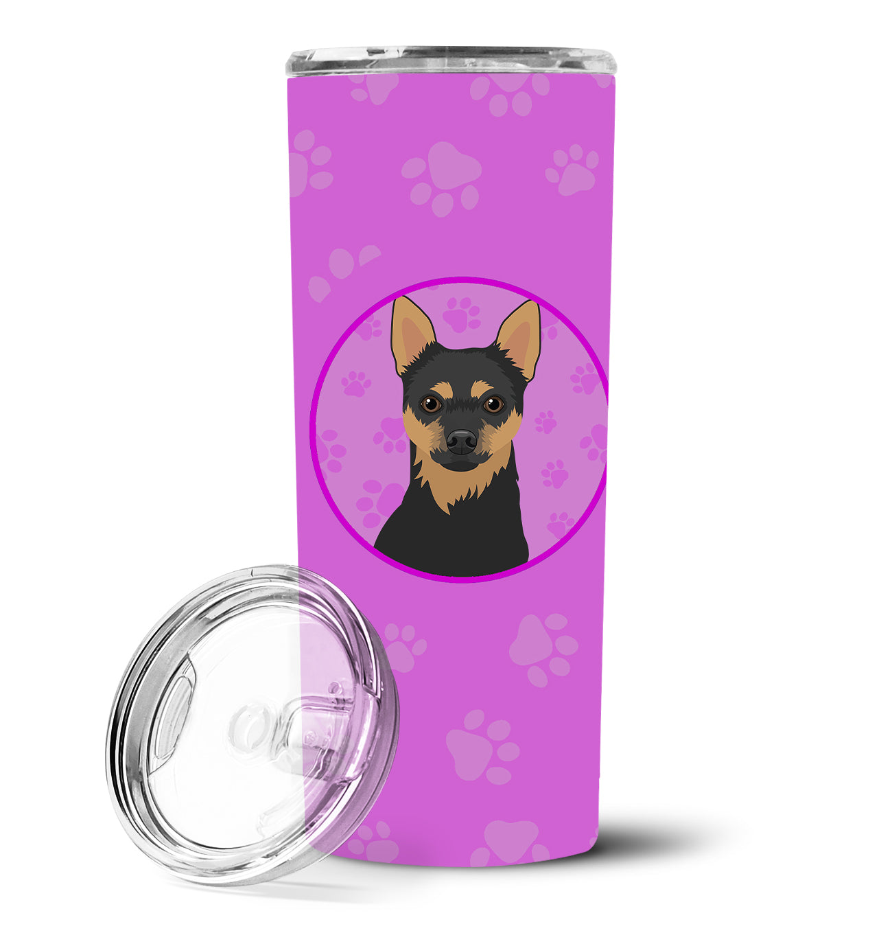 Chihuahua Black and Tan #1 Stainless Steel 20 oz Skinny Tumbler - the-store.com