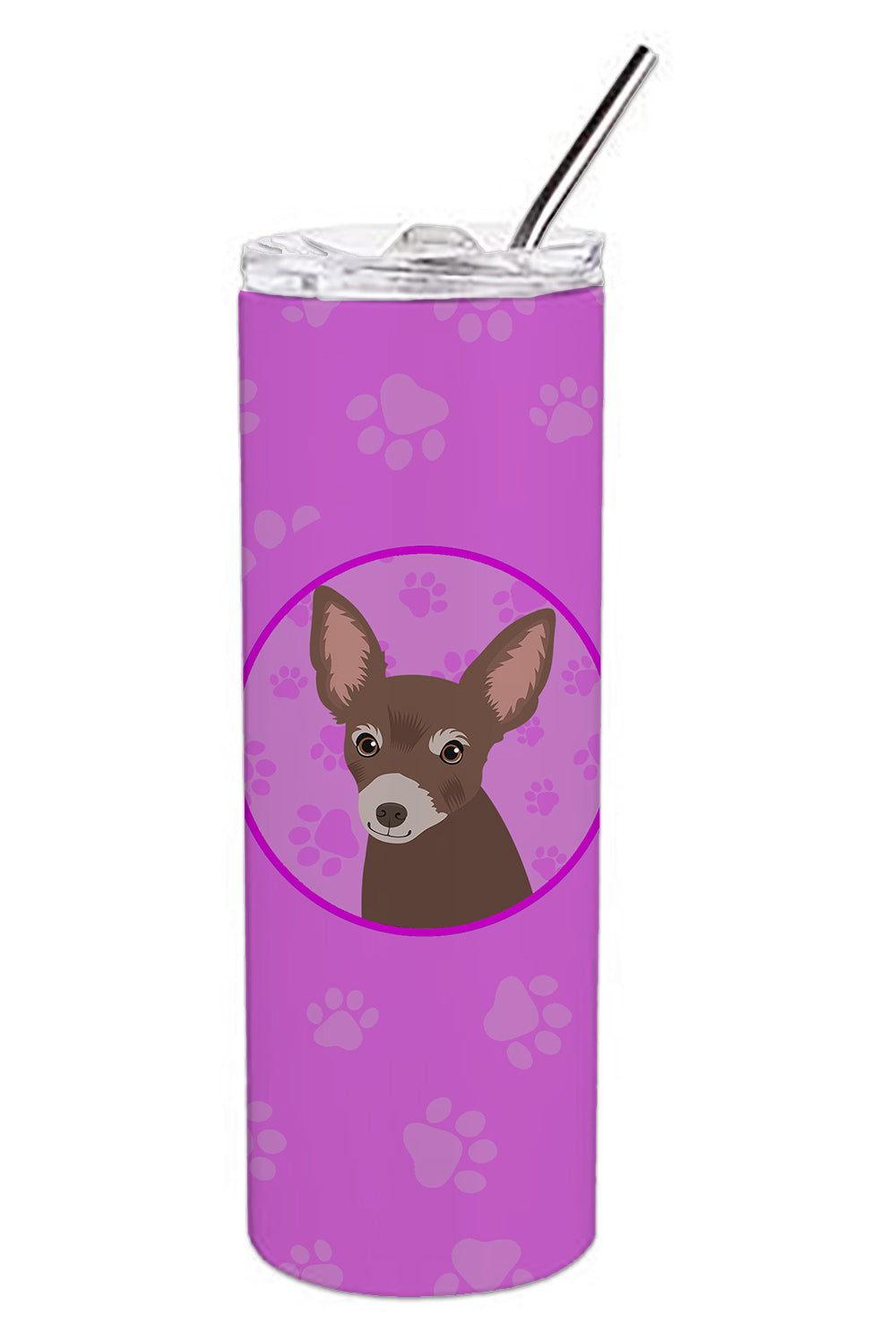 Buy this Chihuahua Chocolate #2 Stainless Steel 20 oz Skinny Tumbler