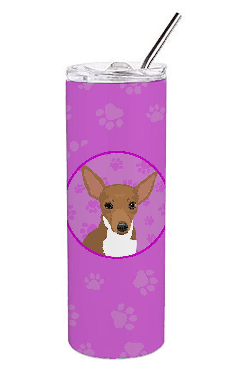 Buy this Chihuahua Chocolate and White #1 Stainless Steel 20 oz Skinny Tumbler