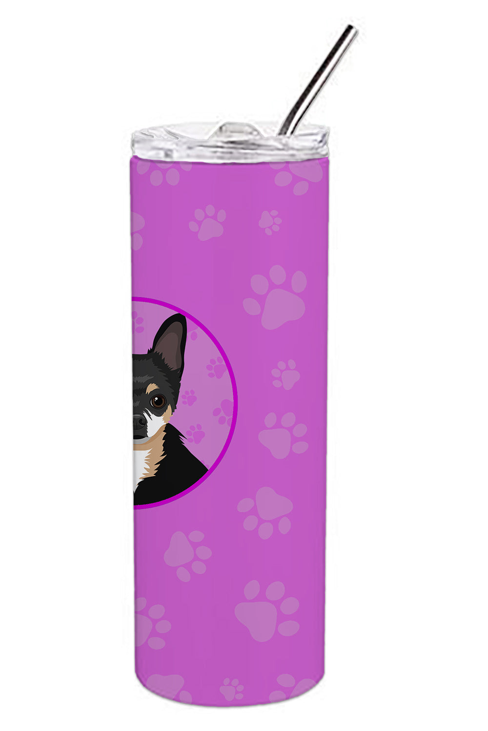Chihuahua Tricolor #2 Stainless Steel 20 oz Skinny Tumbler - the-store.com