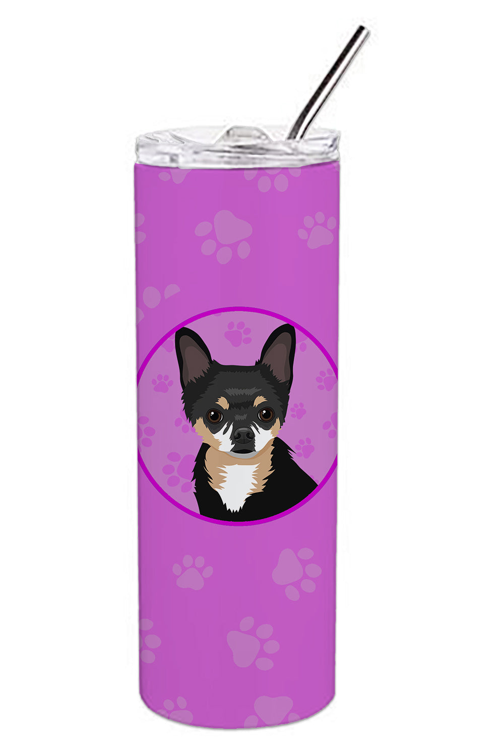 Buy this Chihuahua Tricolor #2 Stainless Steel 20 oz Skinny Tumbler