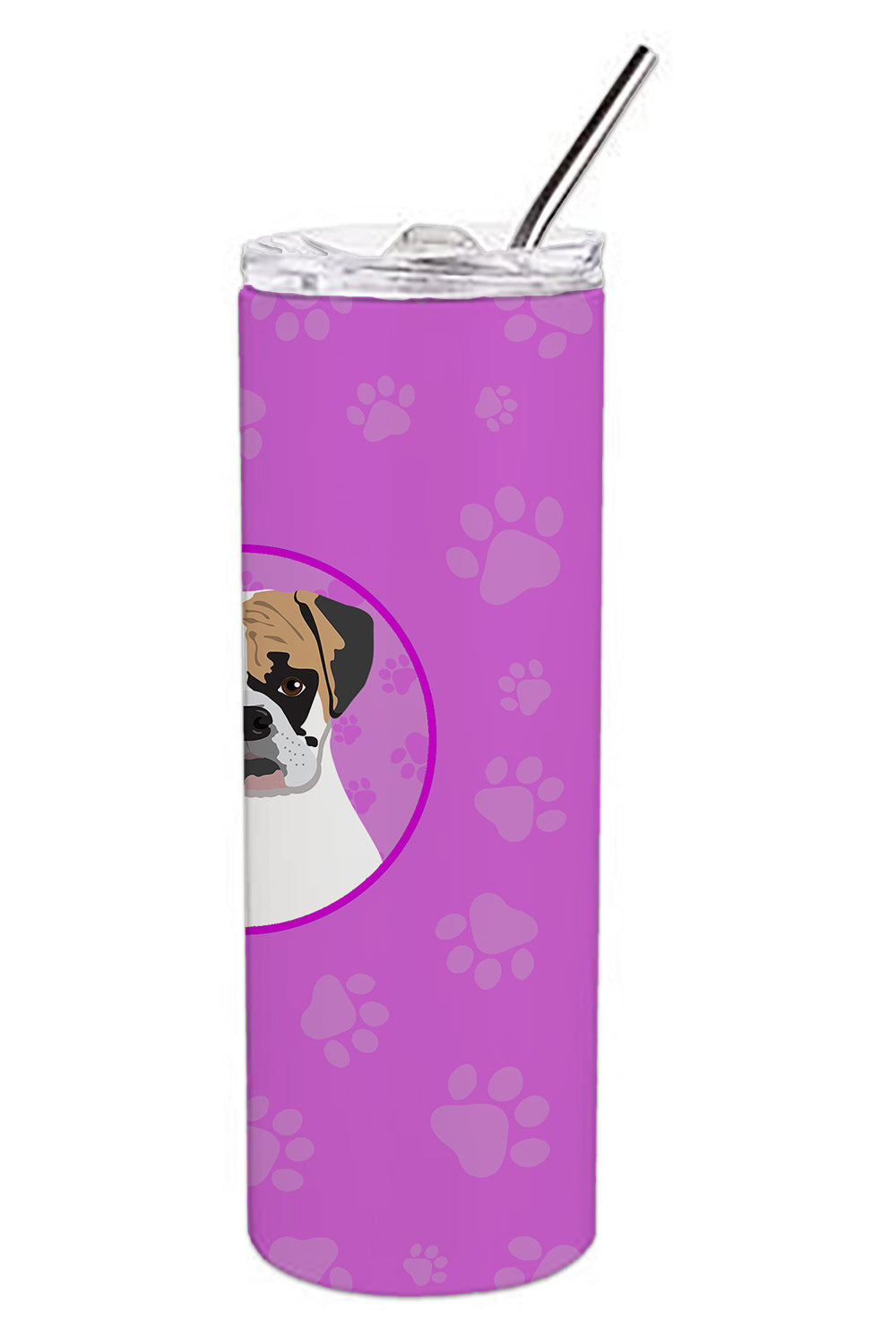 English Bulldog Tricolor #2 Stainless Steel 20 oz Skinny Tumbler - the-store.com