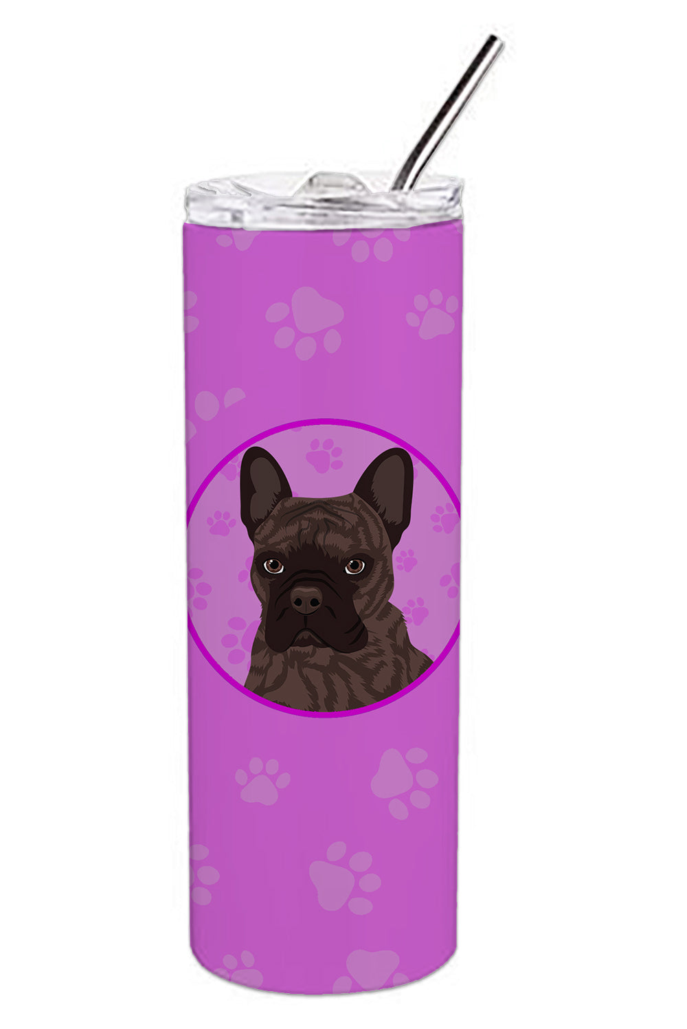 Buy this French Bulldog Brindle #1 Stainless Steel 20 oz Skinny Tumbler