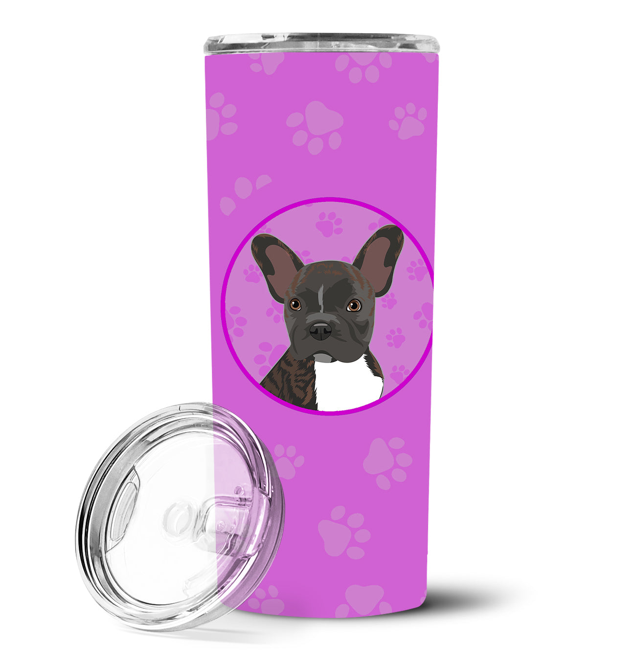 French Bulldog Brindle #2 Stainless Steel 20 oz Skinny Tumbler - the-store.com