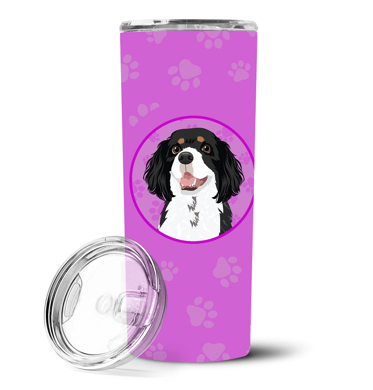 Cavalier King Charles Spaniel Tricolor #2 Stainless Steel 20 oz Skinny Tumbler - the-store.com