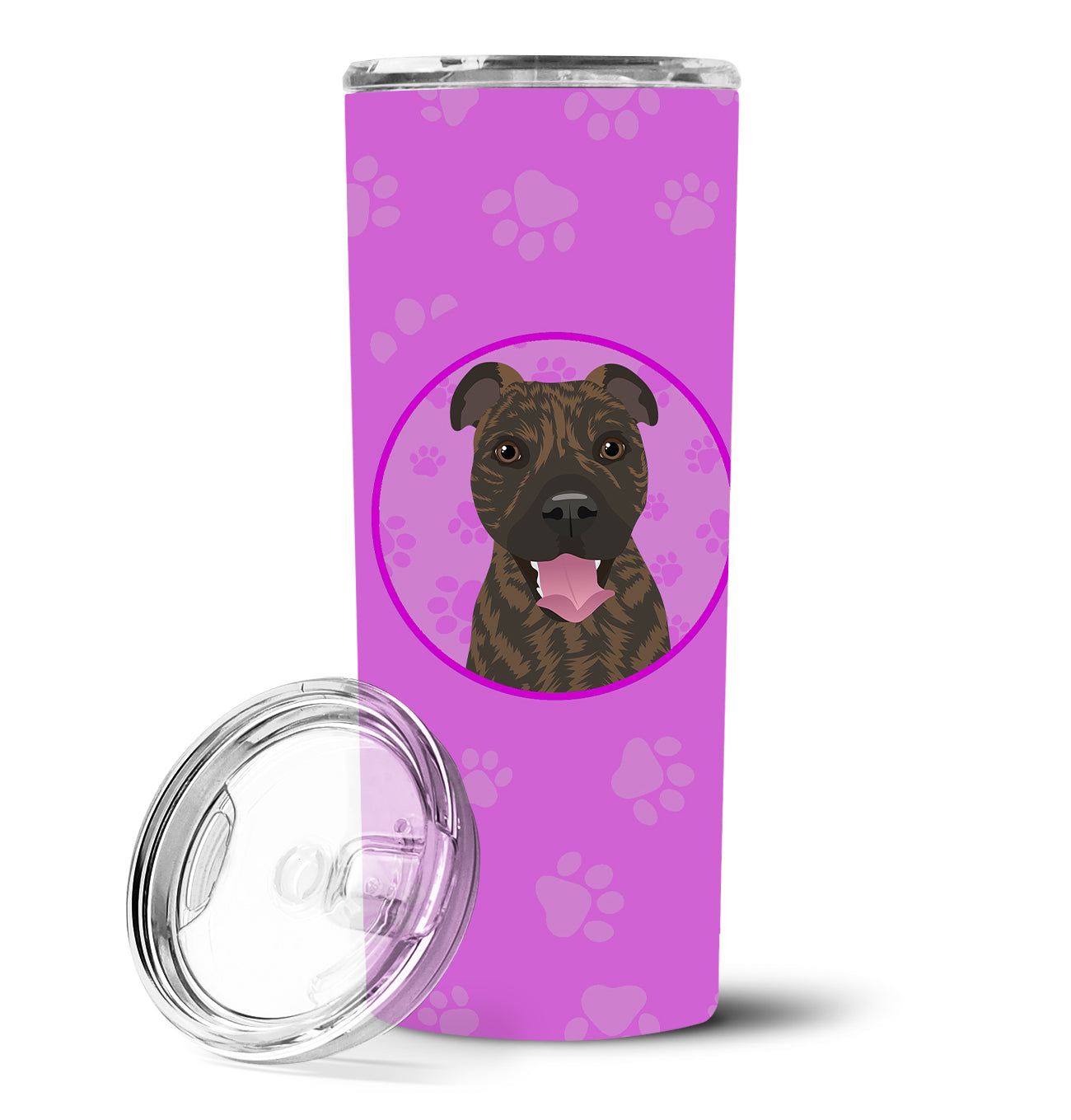 Pit Bull Brindle #1 Stainless Steel 20 oz Skinny Tumbler - the-store.com