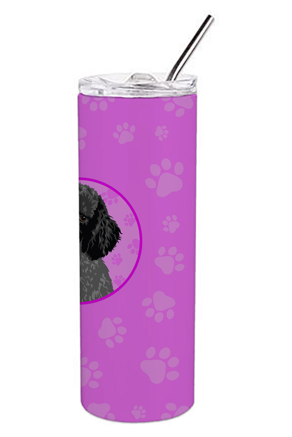 Poodle Standard Black Stainless Steel 20 oz Skinny Tumbler - the-store.com