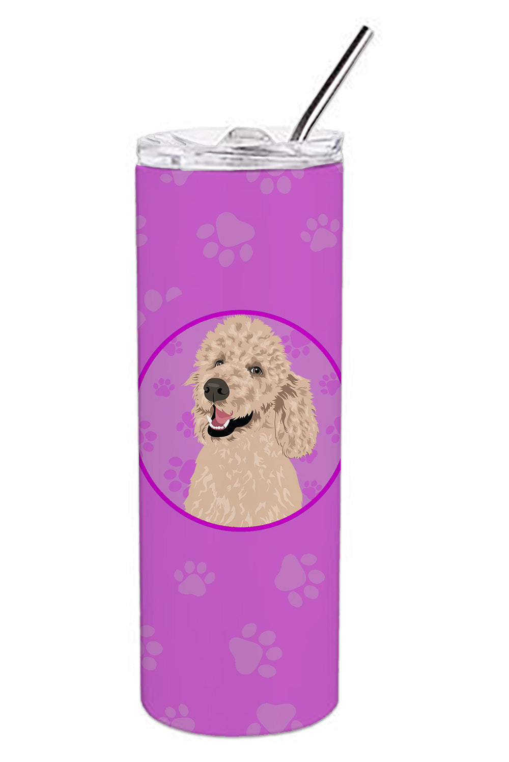Buy this Poodle Standard Cafe Au Lait Stainless Steel 20 oz Skinny Tumbler