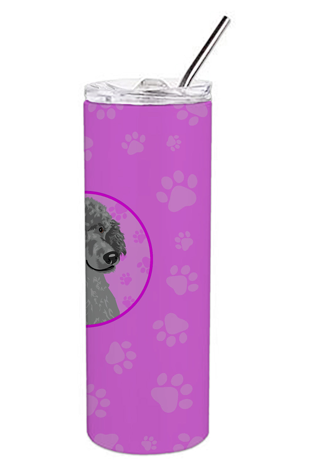 Poodle Standard Gray Stainless Steel 20 oz Skinny Tumbler - the-store.com