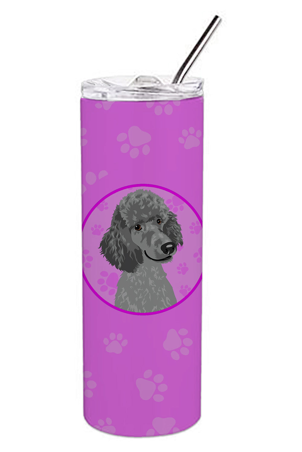 Buy this Poodle Standard Gray Stainless Steel 20 oz Skinny Tumbler