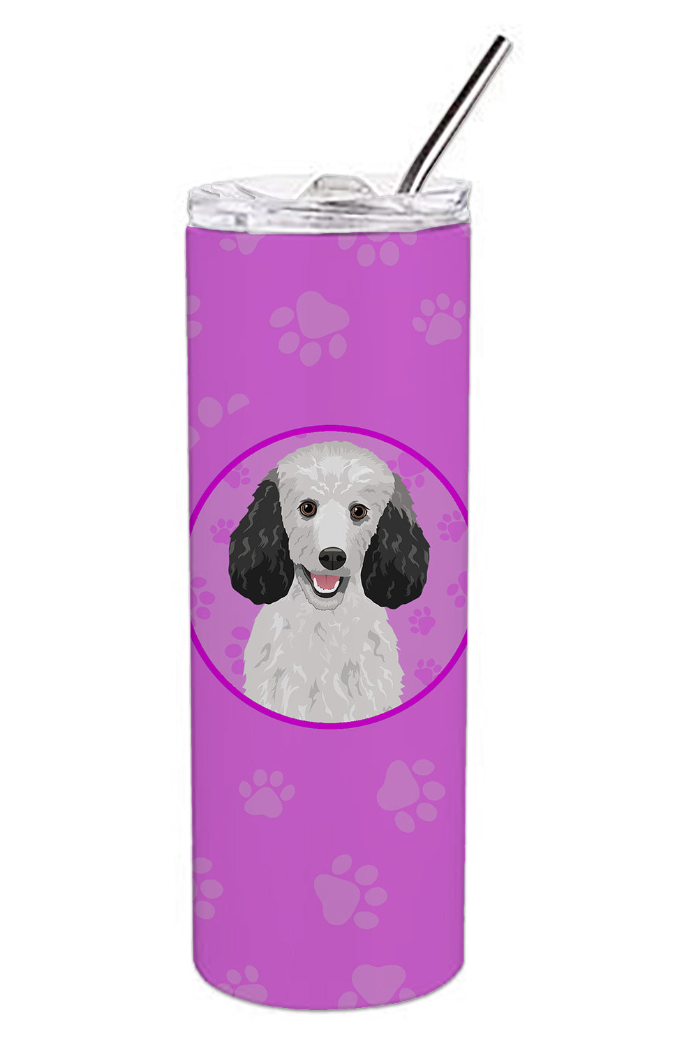 Buy this Poodle Standard Silver Stainless Steel 20 oz Skinny Tumbler