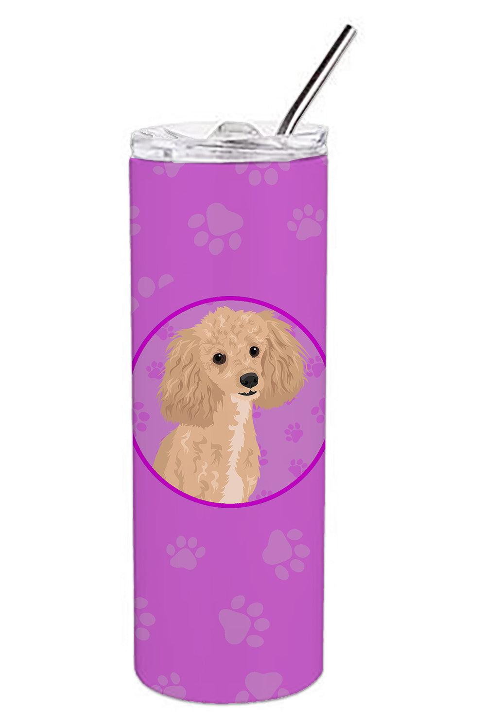 Buy this Poodle Toy Apricot Stainless Steel 20 oz Skinny Tumbler