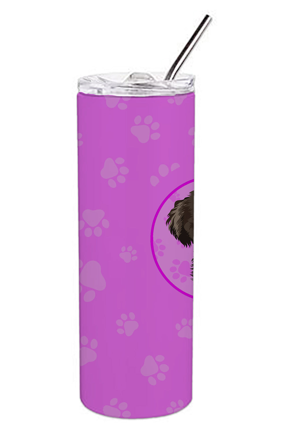 Poodle Toy Brown Stainless Steel 20 oz Skinny Tumbler - the-store.com
