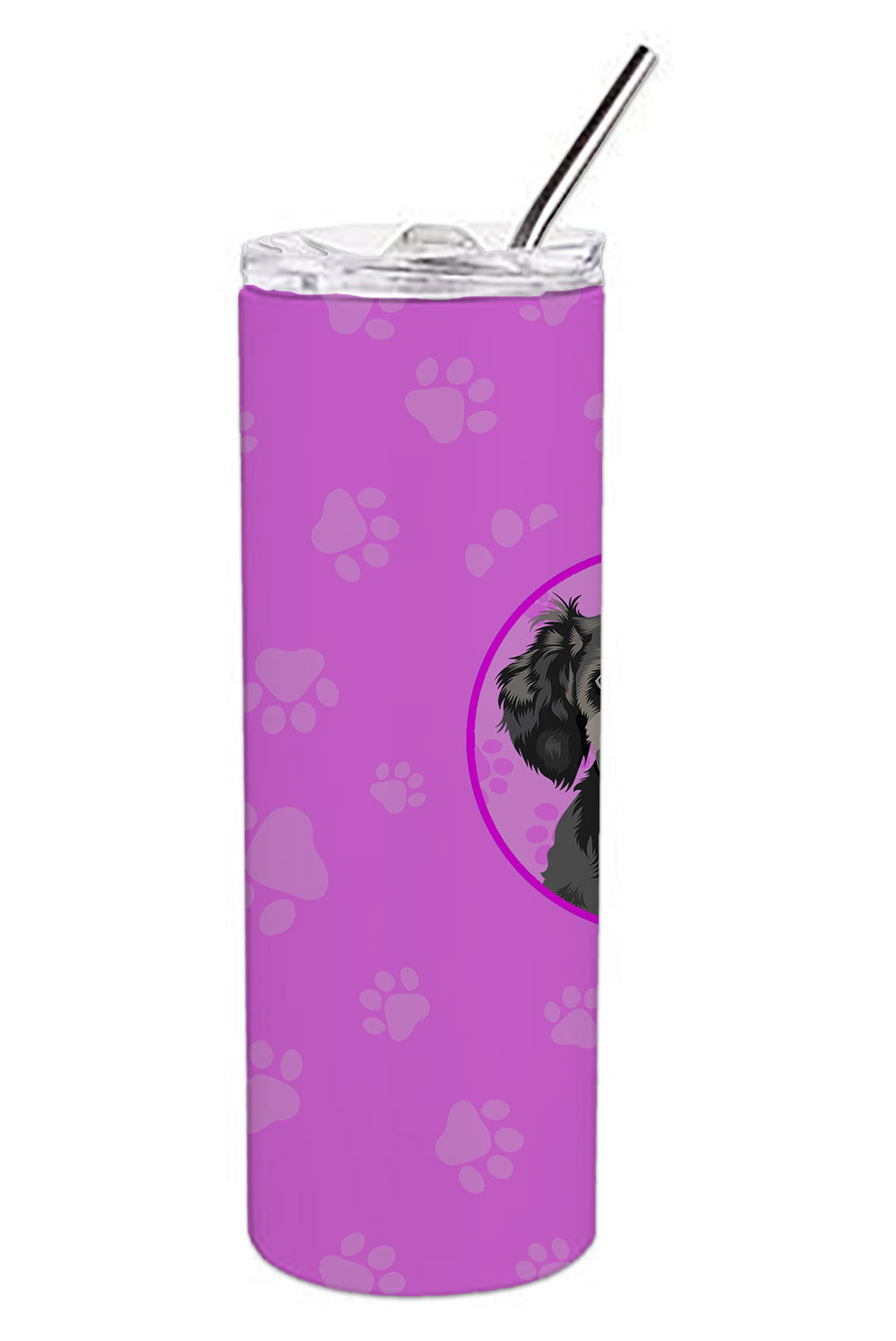 Poodle Toy Grey Stainless Steel 20 oz Skinny Tumbler - the-store.com