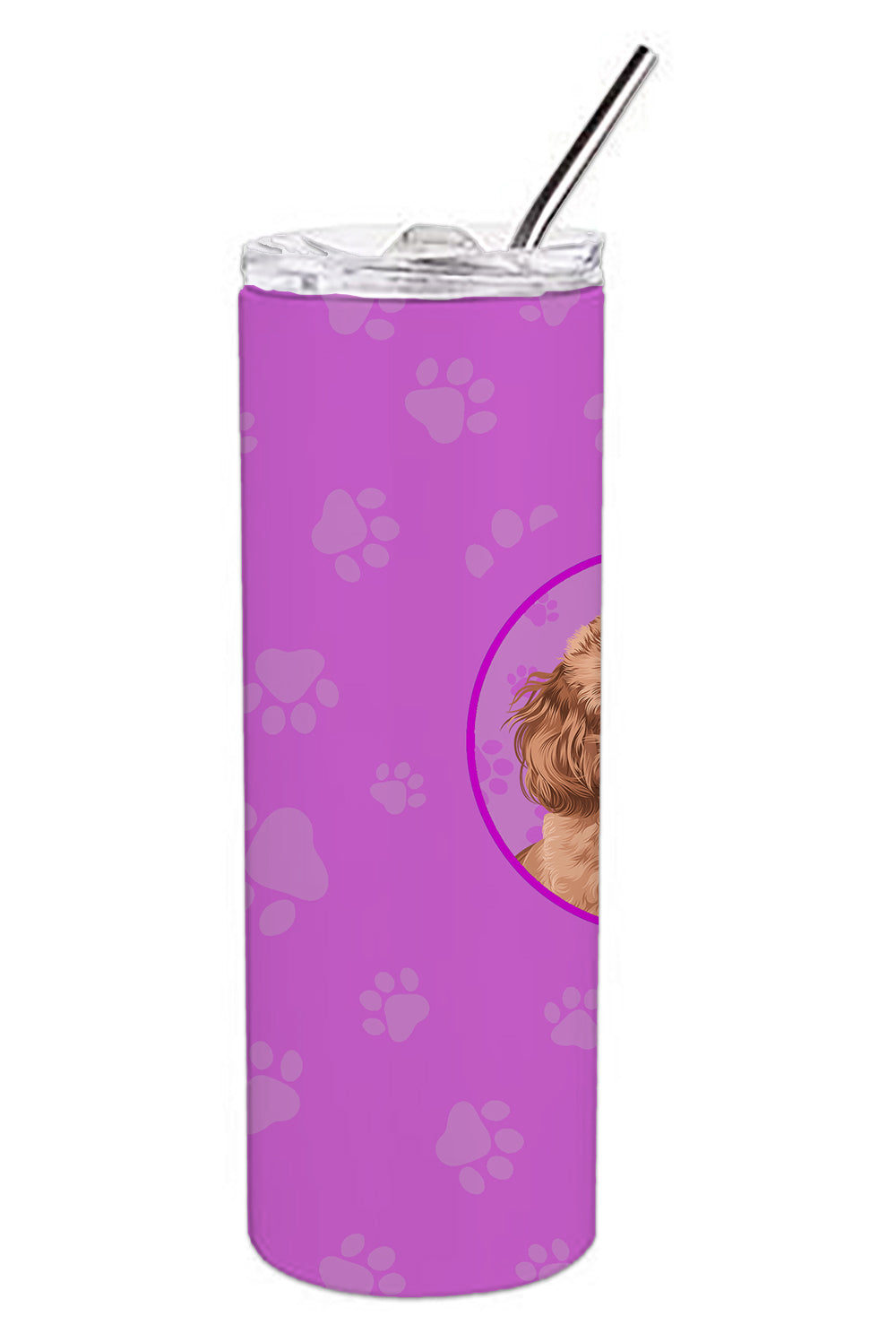 Poodle Toy Red Stainless Steel 20 oz Skinny Tumbler - the-store.com