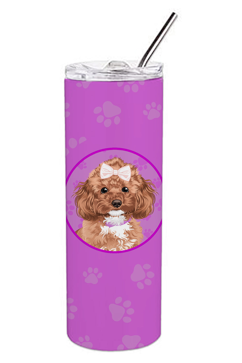 Buy this Poodle Toy Red Stainless Steel 20 oz Skinny Tumbler