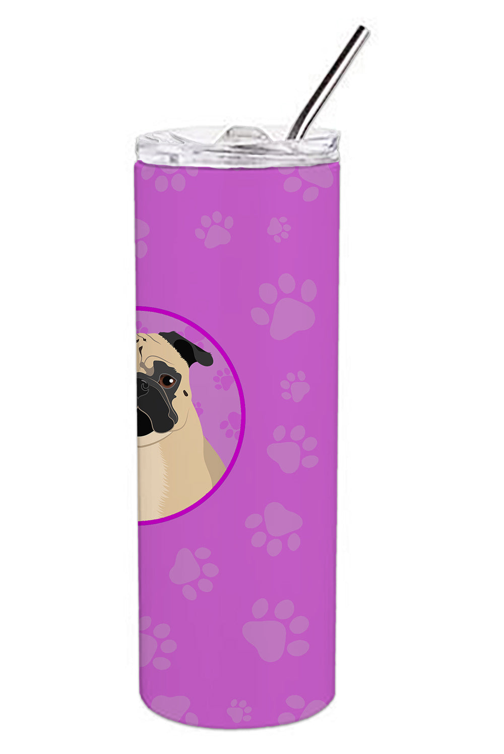 Pug Fawn #1 Stainless Steel 20 oz Skinny Tumbler - the-store.com