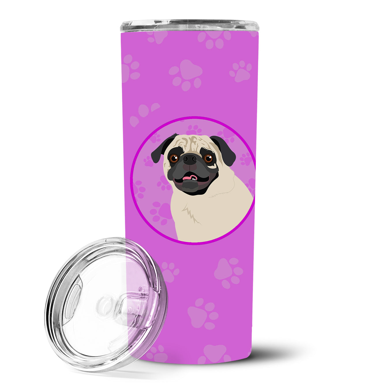 Pug Fawn #2 Stainless Steel 20 oz Skinny Tumbler - the-store.com