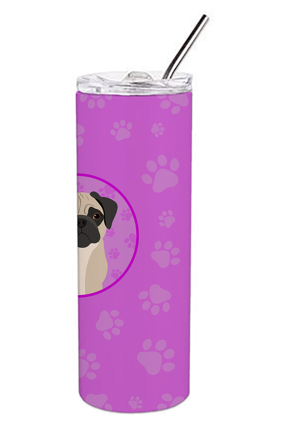 Pug Fawn #3 Stainless Steel 20 oz Skinny Tumbler - the-store.com