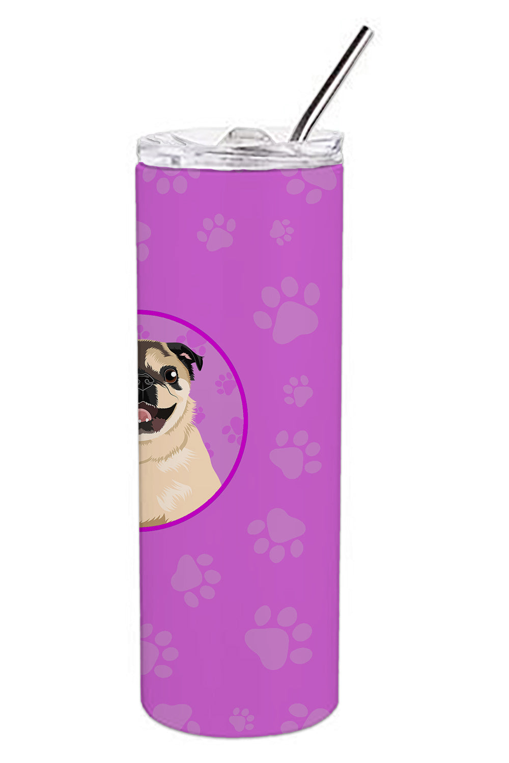 Pug Fawn #5 Stainless Steel 20 oz Skinny Tumbler - the-store.com