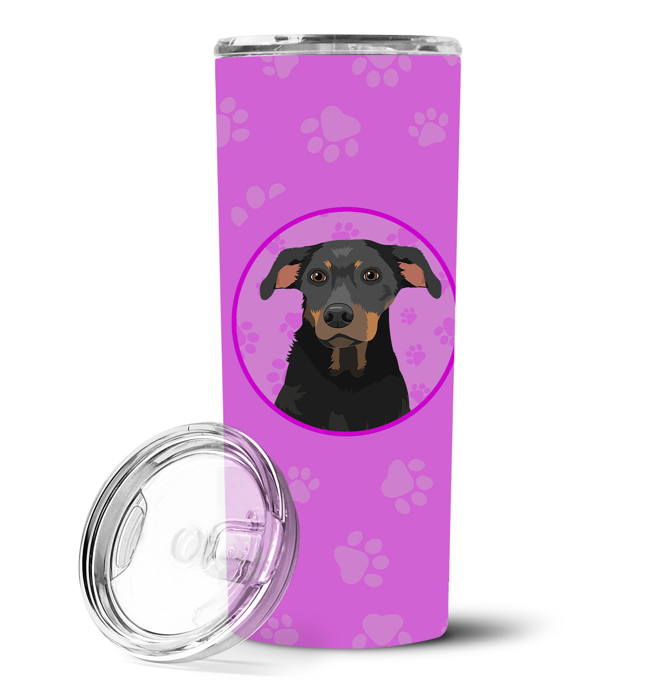Rottweiler Black and Tan #5 Stainless Steel 20 oz Skinny Tumbler - the-store.com