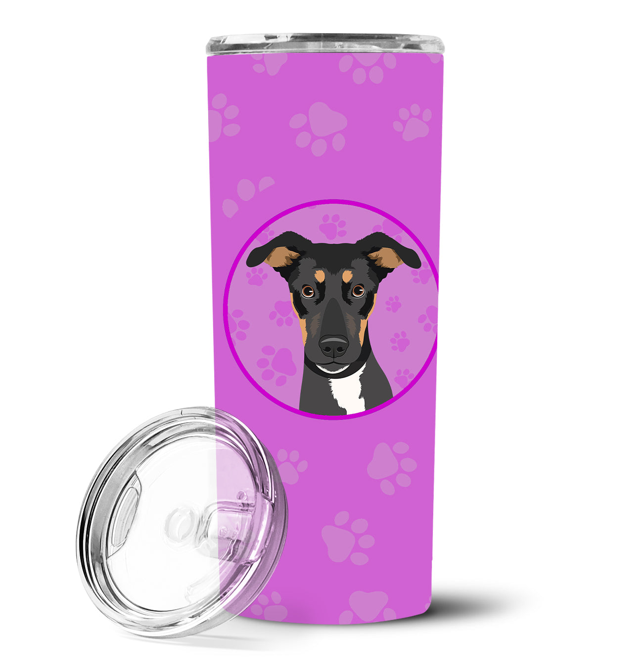 Rottweiler Black and Tan #6 Stainless Steel 20 oz Skinny Tumbler - the-store.com