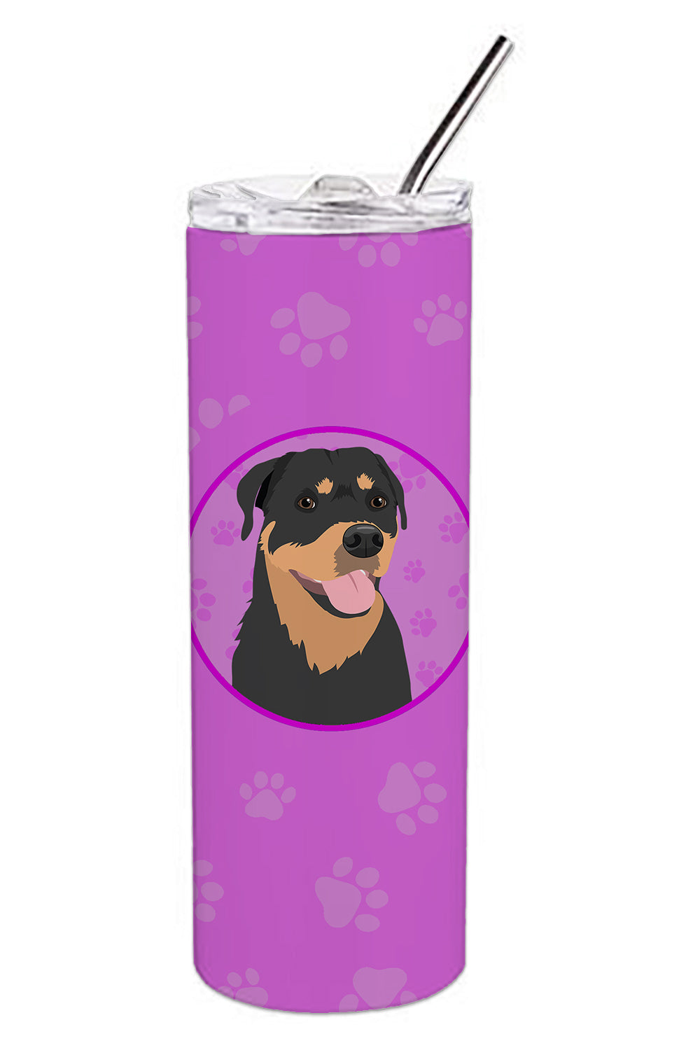 Buy this Rottweiler and Tan #7 Stainless Steel 20 oz Skinny Tumbler