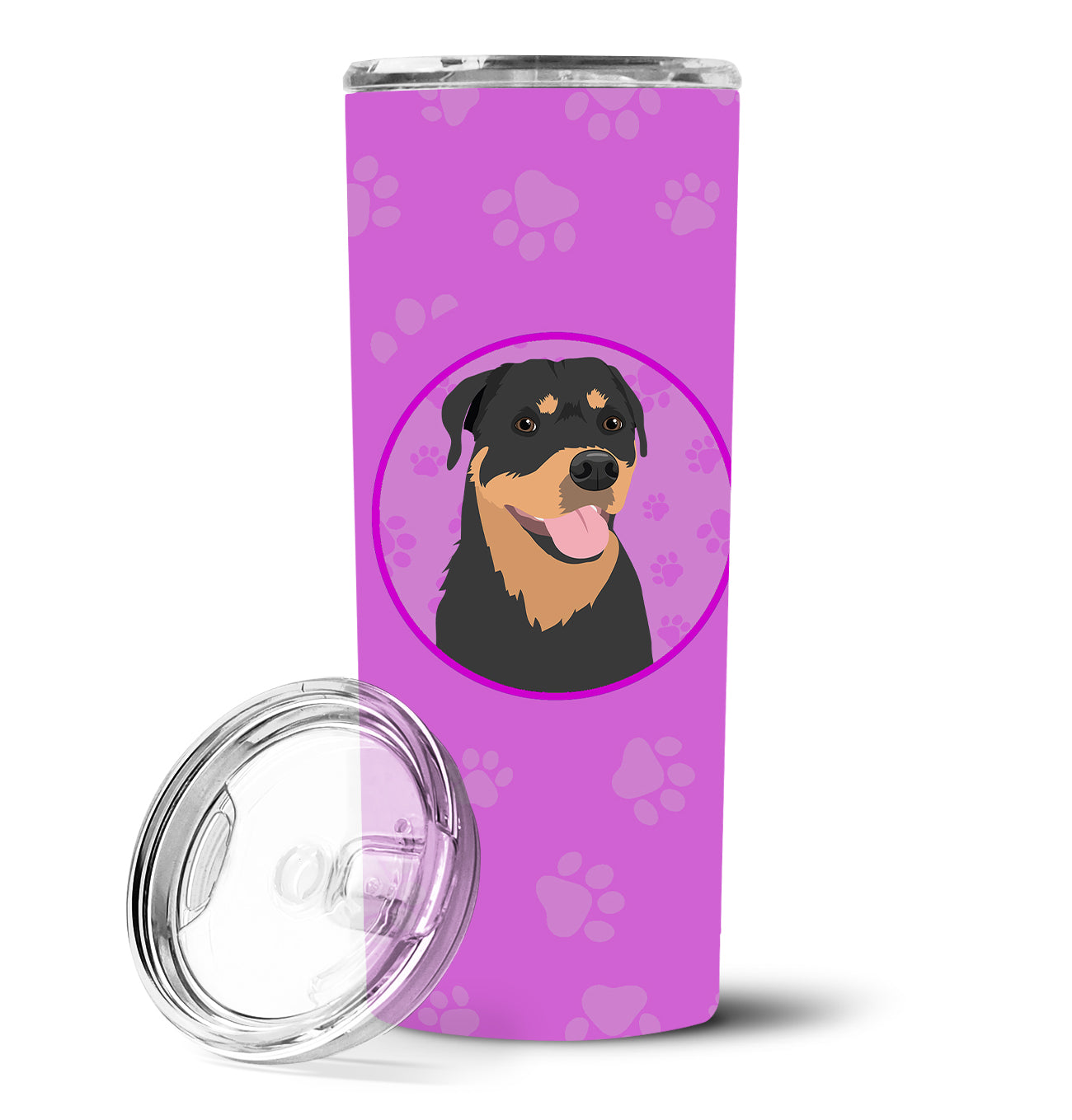 Rottweiler and Tan #7 Stainless Steel 20 oz Skinny Tumbler - the-store.com