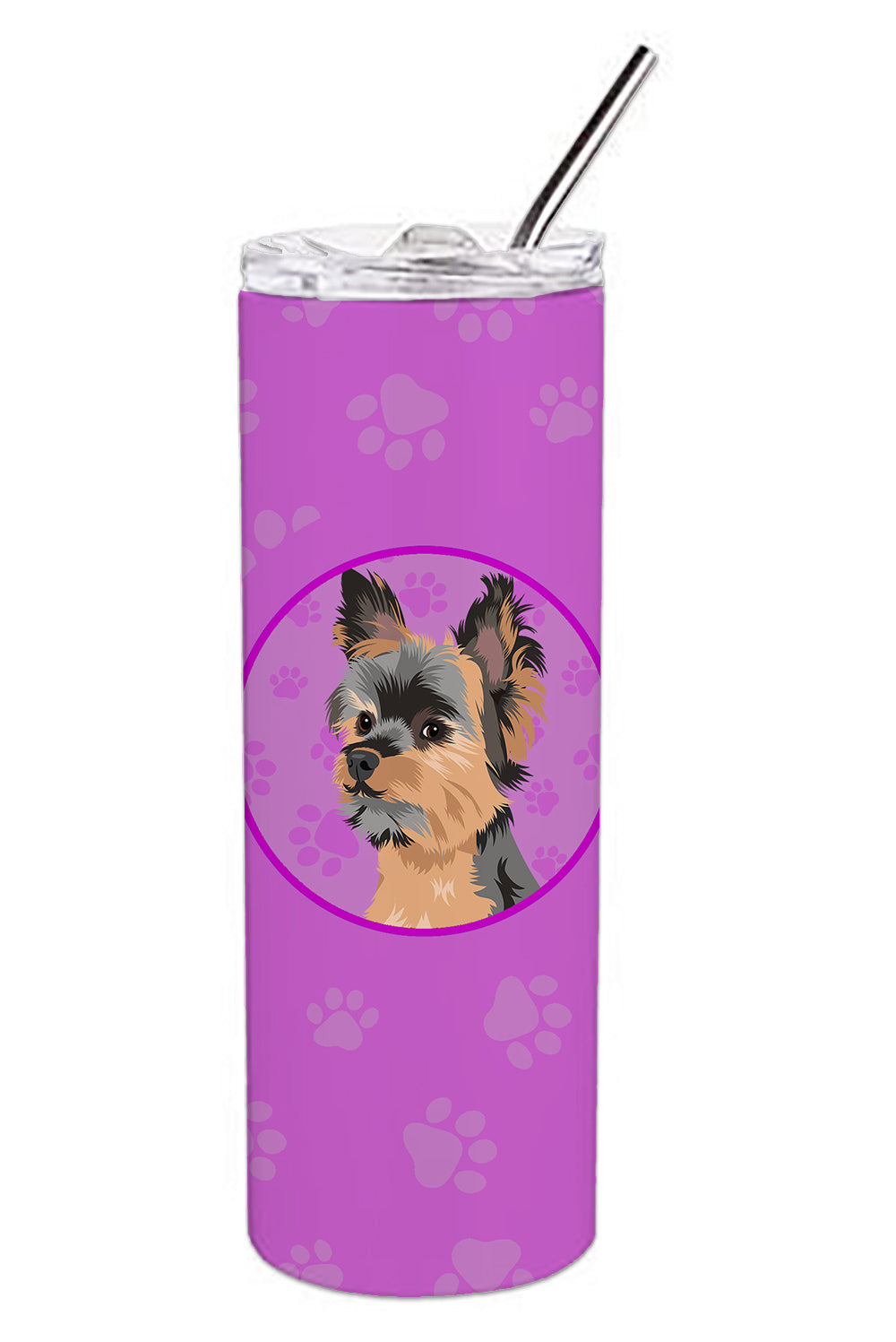 Buy this Yorkie Black and Gold #2 Stainless Steel 20 oz Skinny Tumbler