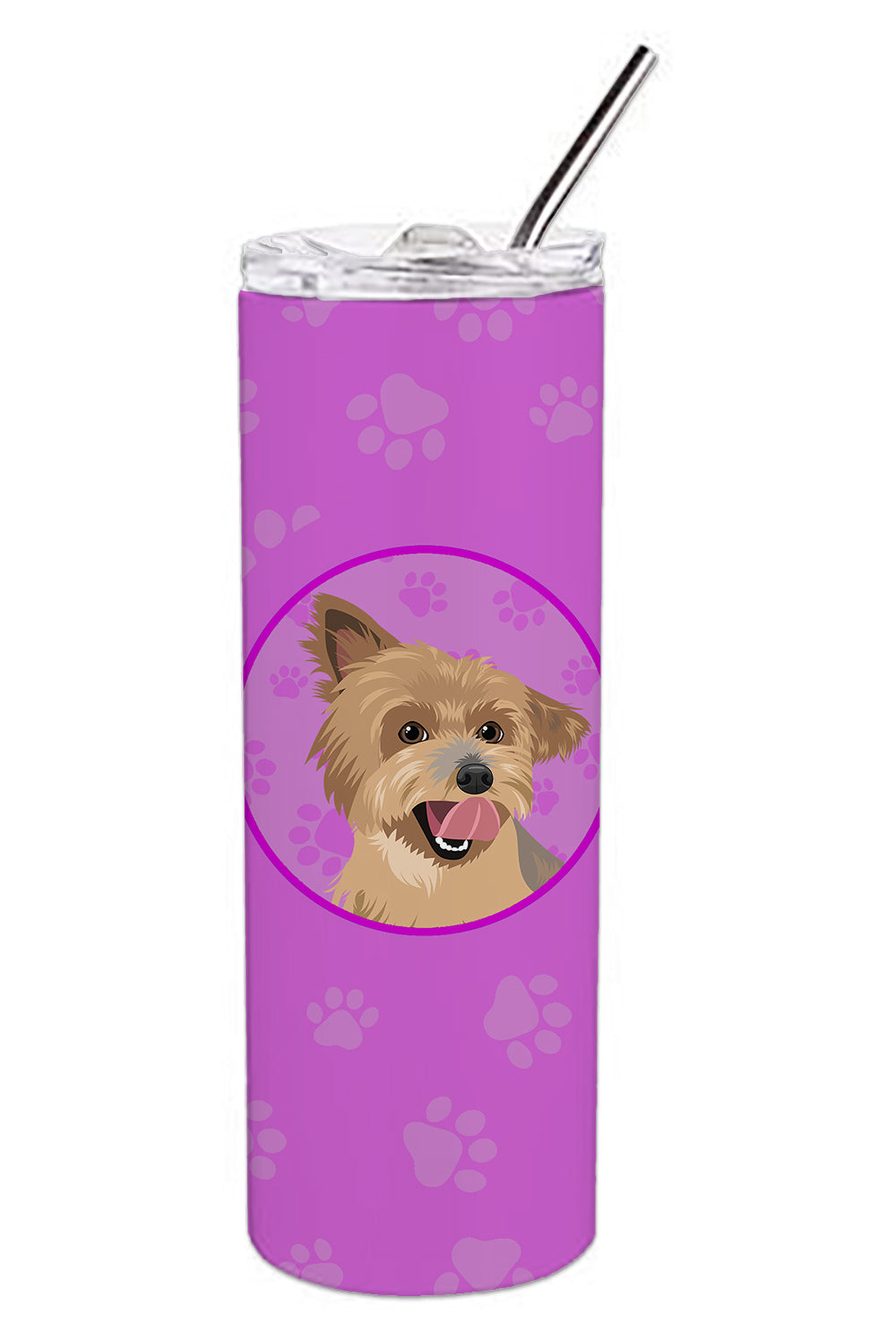 Buy this Yorkie Blue and Gold Stainless Steel 20 oz Skinny Tumbler