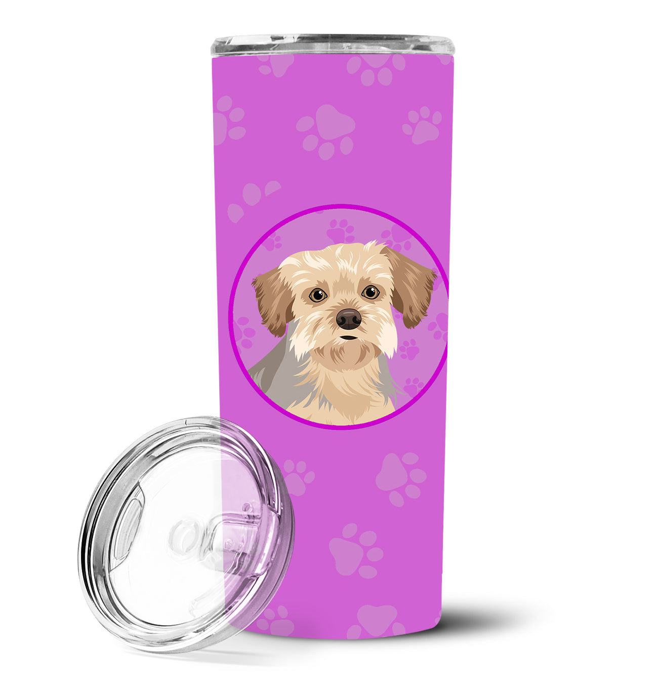 Yorkie Blue and Tan #1 Stainless Steel 20 oz Skinny Tumbler - the-store.com