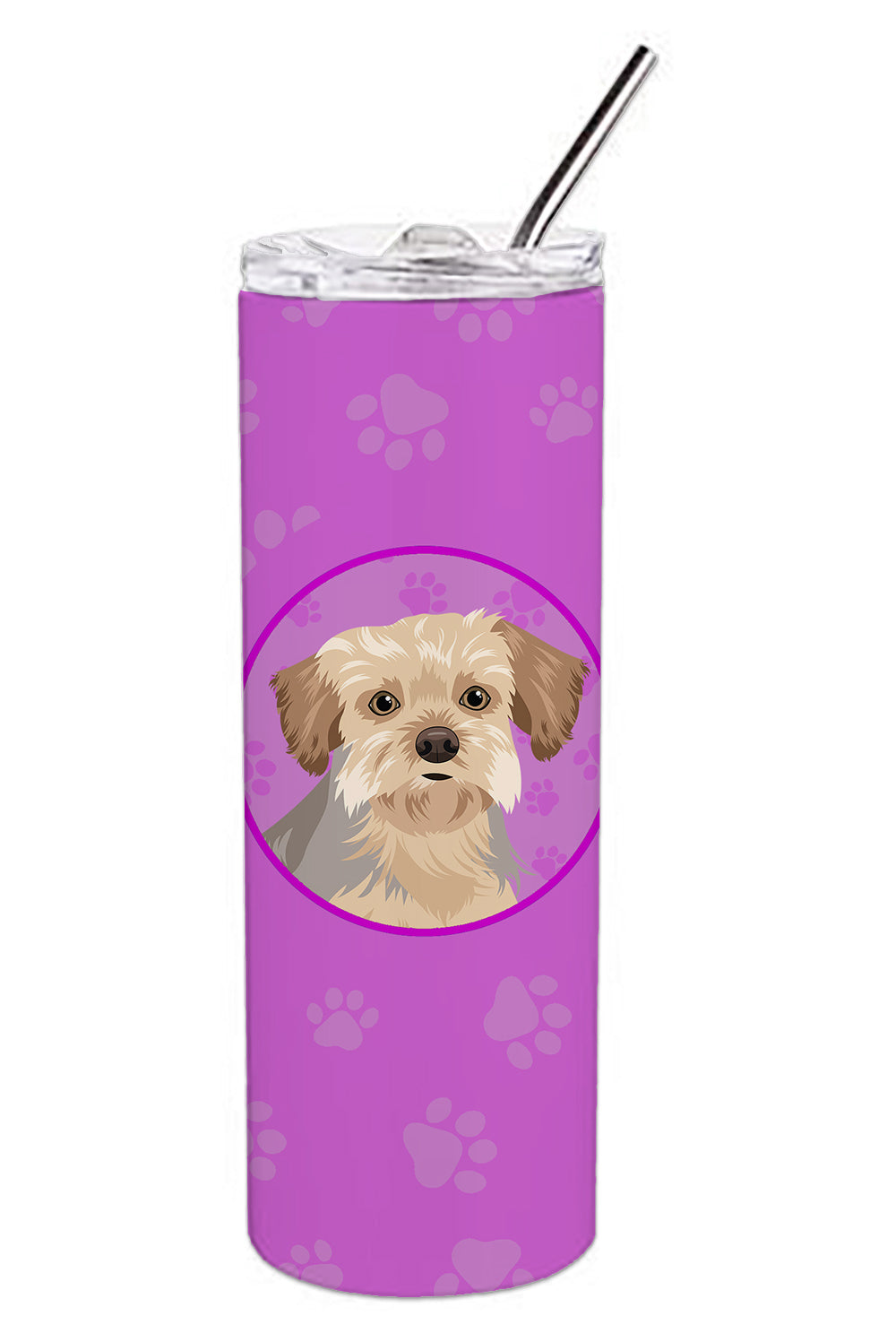 Buy this Yorkie Blue and Tan #1 Stainless Steel 20 oz Skinny Tumbler
