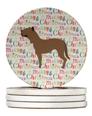 Caroline's Treasures Perro de Presa Canario Large Sandstone Coasters Pack of 4