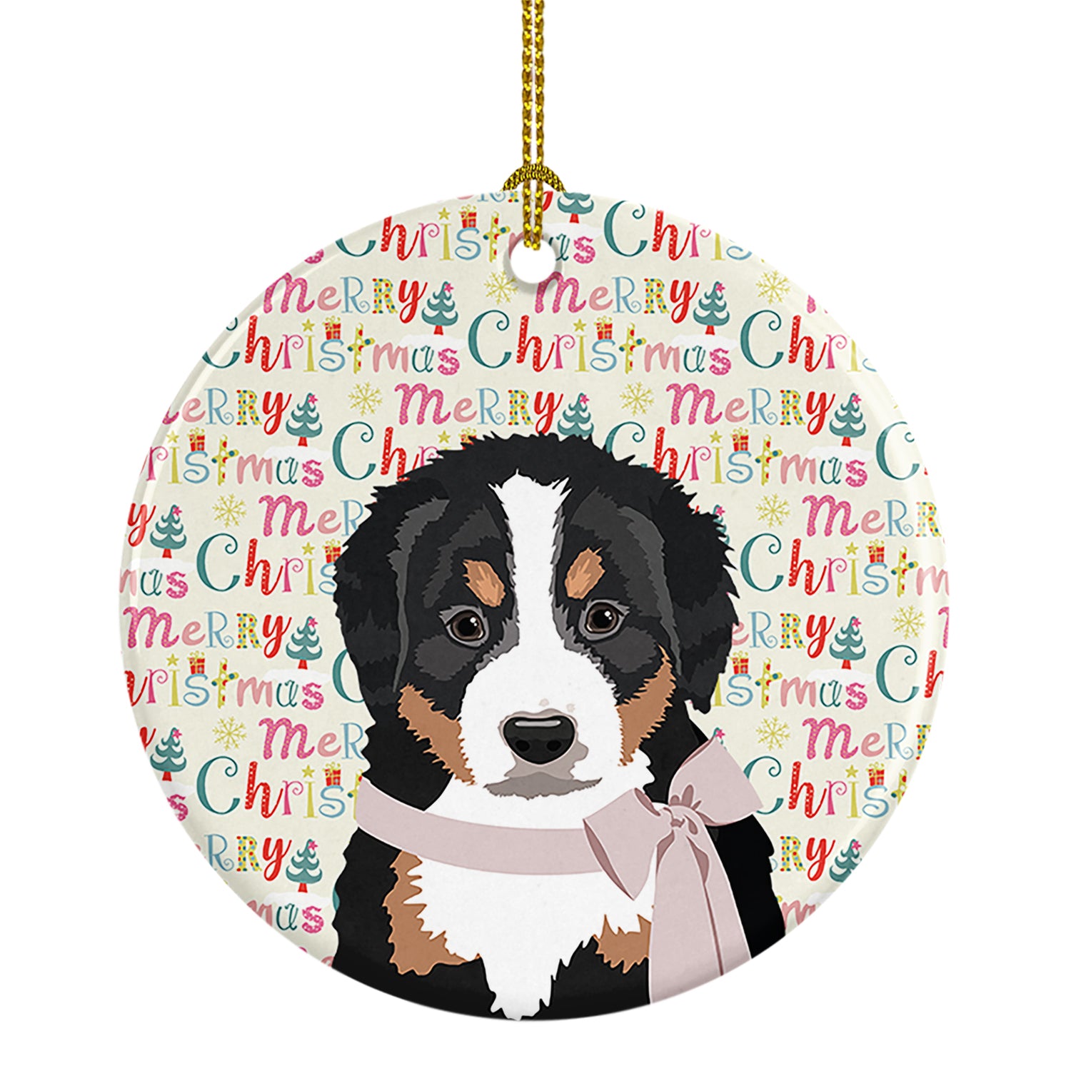 Buy this Bernese Mountain Dog Puppy #1 Christmas Ceramic Ornament