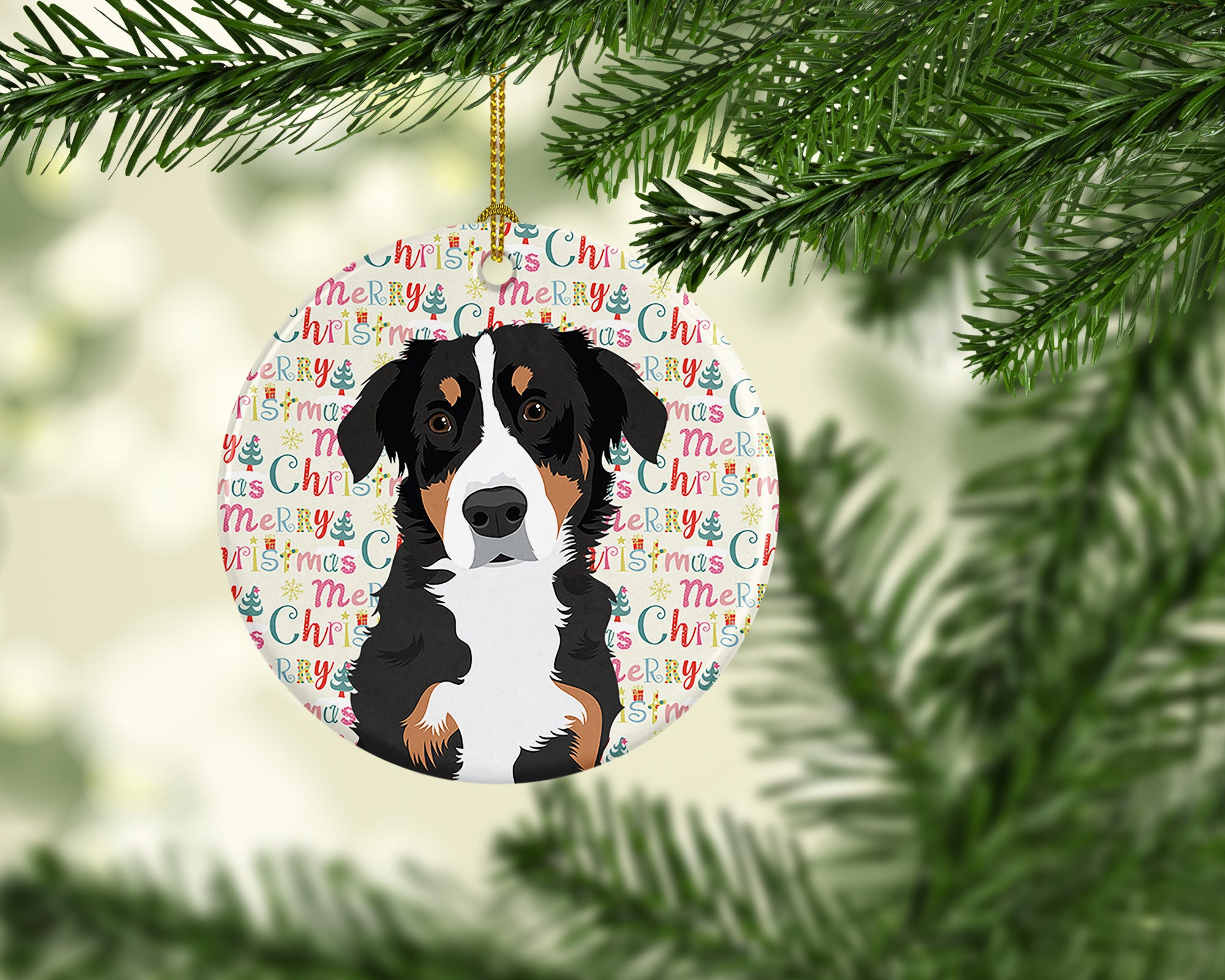 Buy this Bernese Mountain Dog Puppy #2 Christmas Ceramic Ornament