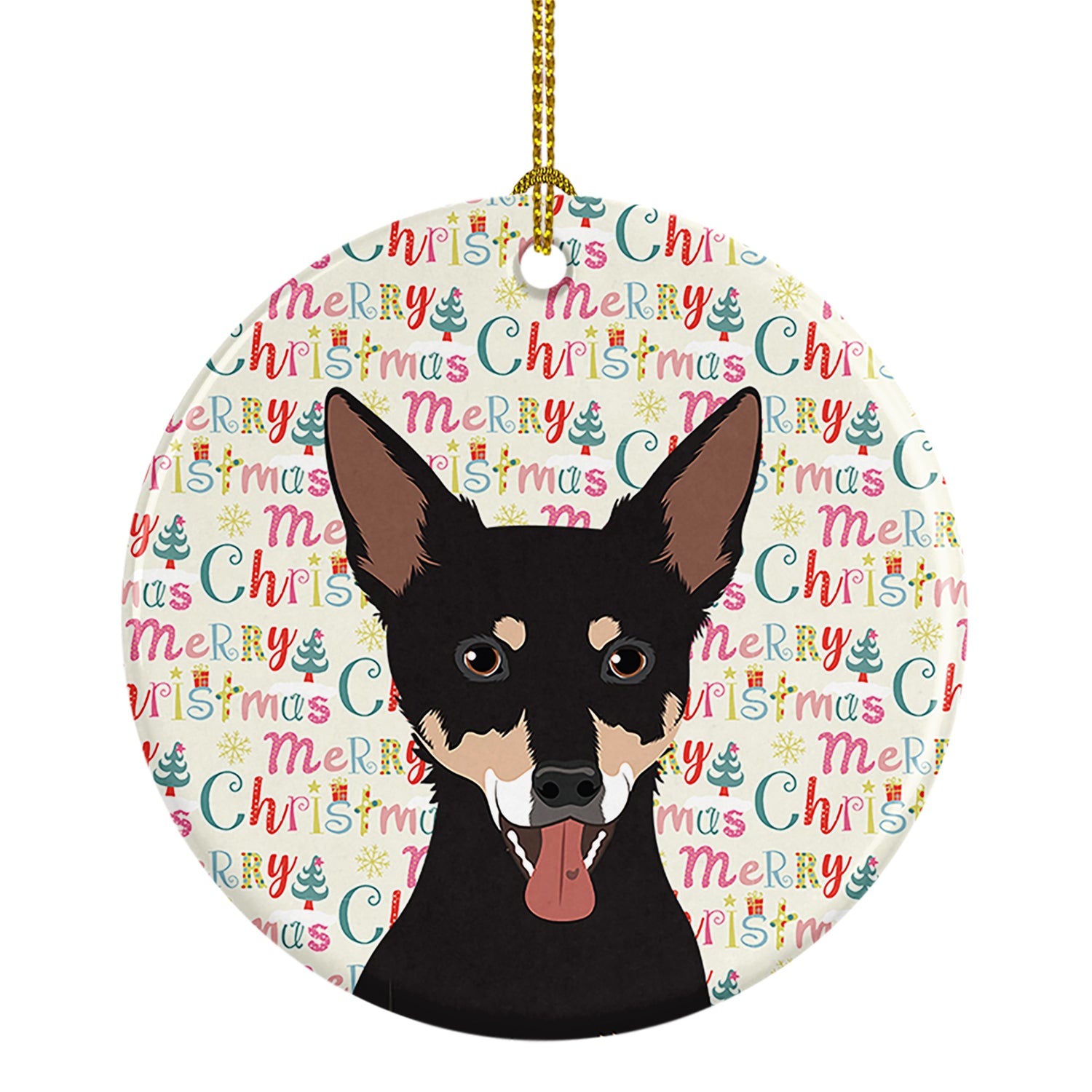 Buy this Chihuahua Tricolor #1 Christmas Ceramic Ornament