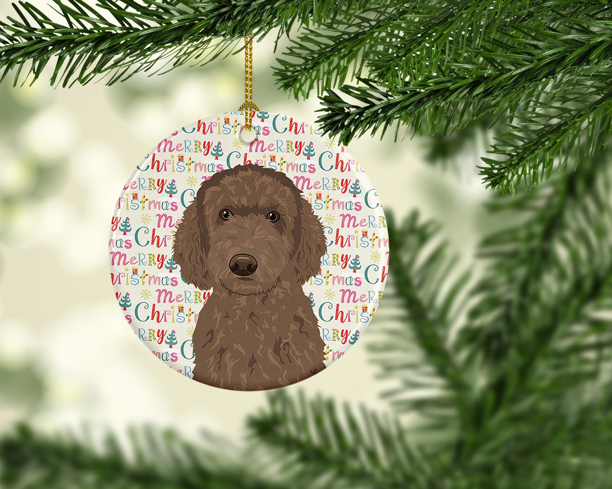 Buy this Doodle Chocolate #2 Christmas Ceramic Ornament