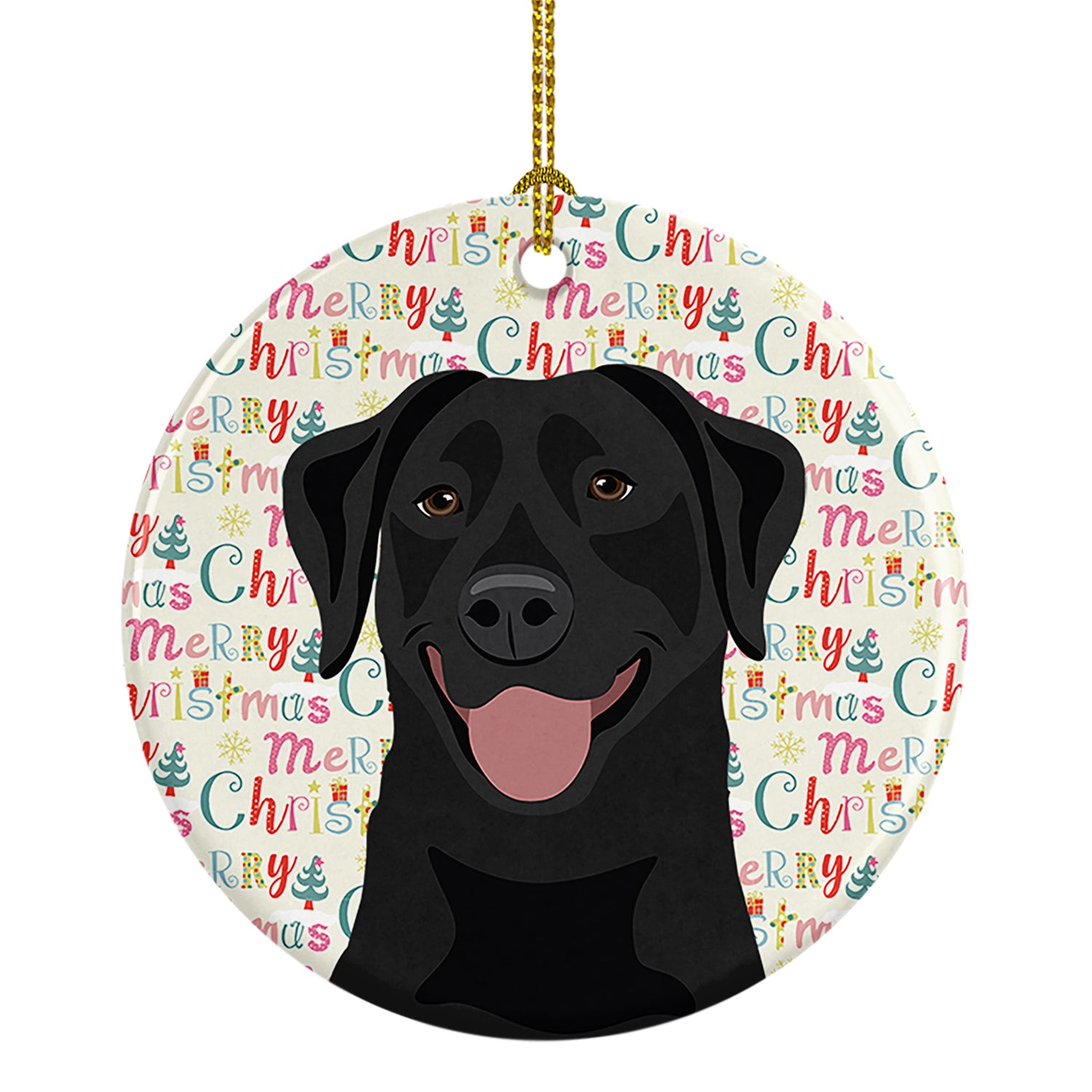 Buy this Labrador Retriever Black #1 Christmas Ceramic Ornament