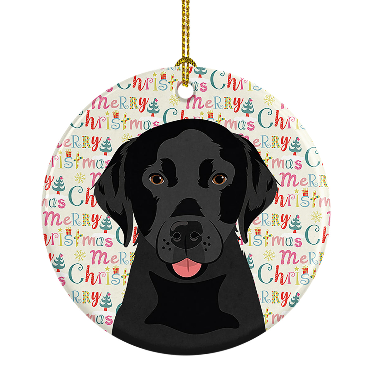 Buy this Labrador Retriever Black #3 Christmas Ceramic Ornament