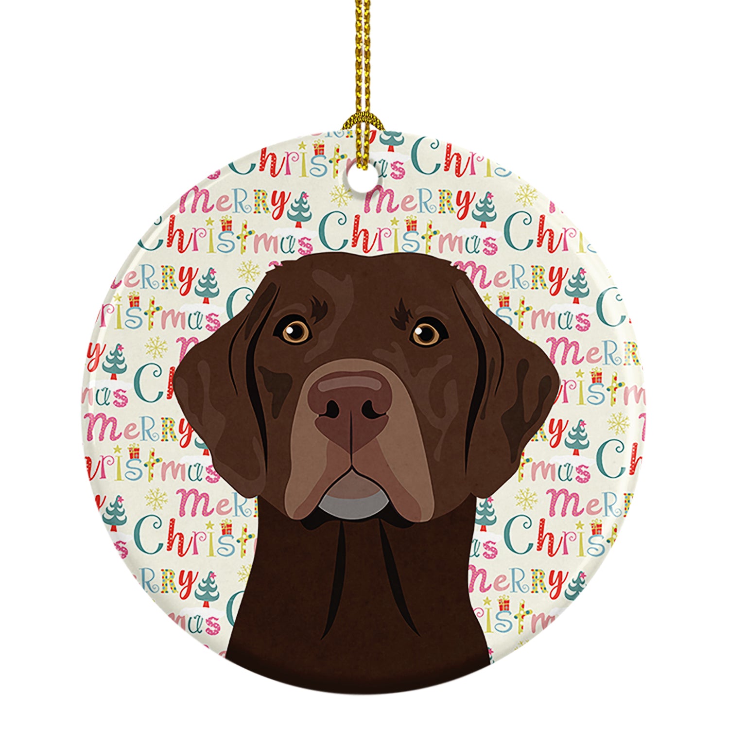 Buy this Labrador Retriever Chocolate #2 Christmas Ceramic Ornament