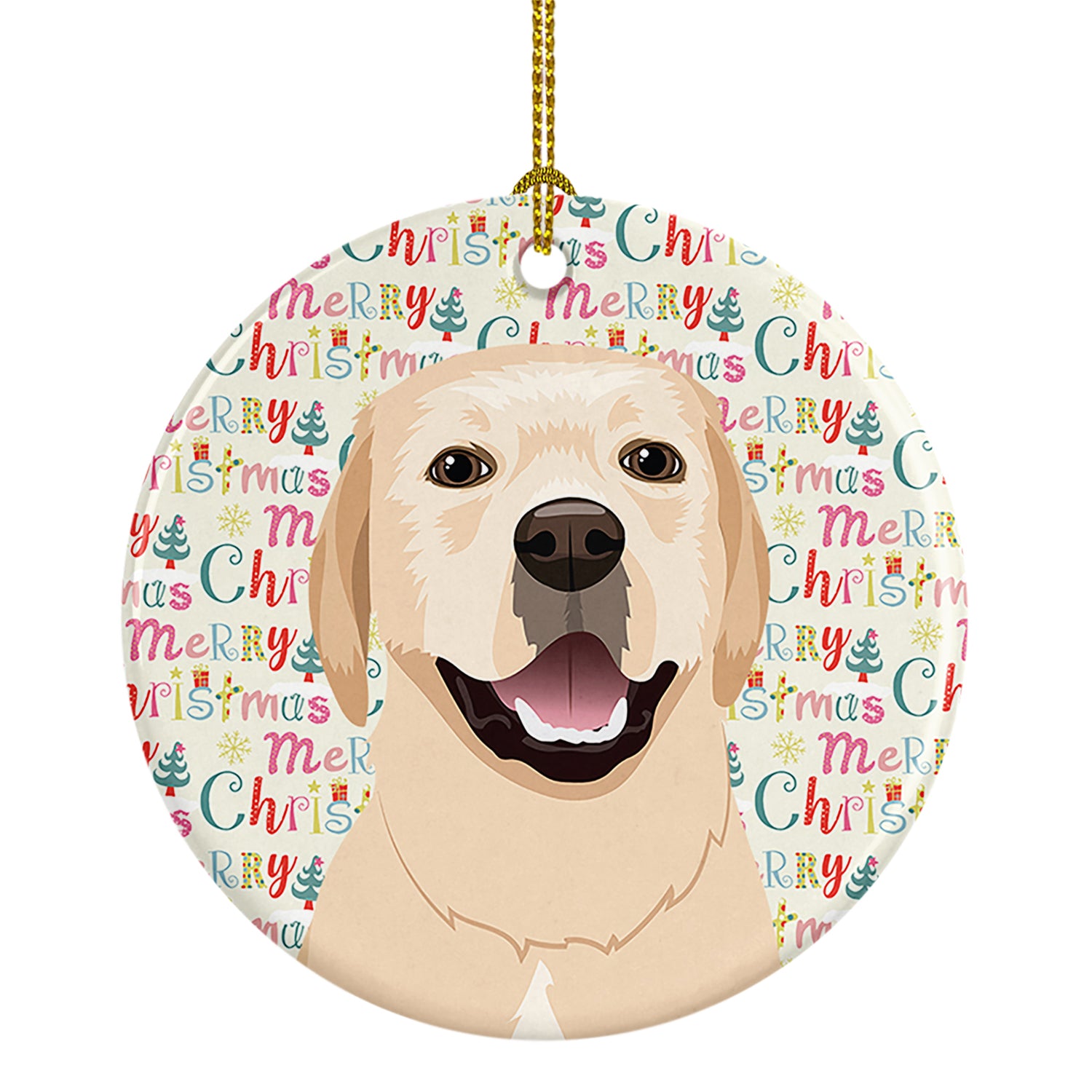 Buy this Labrador Retriever Yellow #2 Christmas Ceramic Ornament