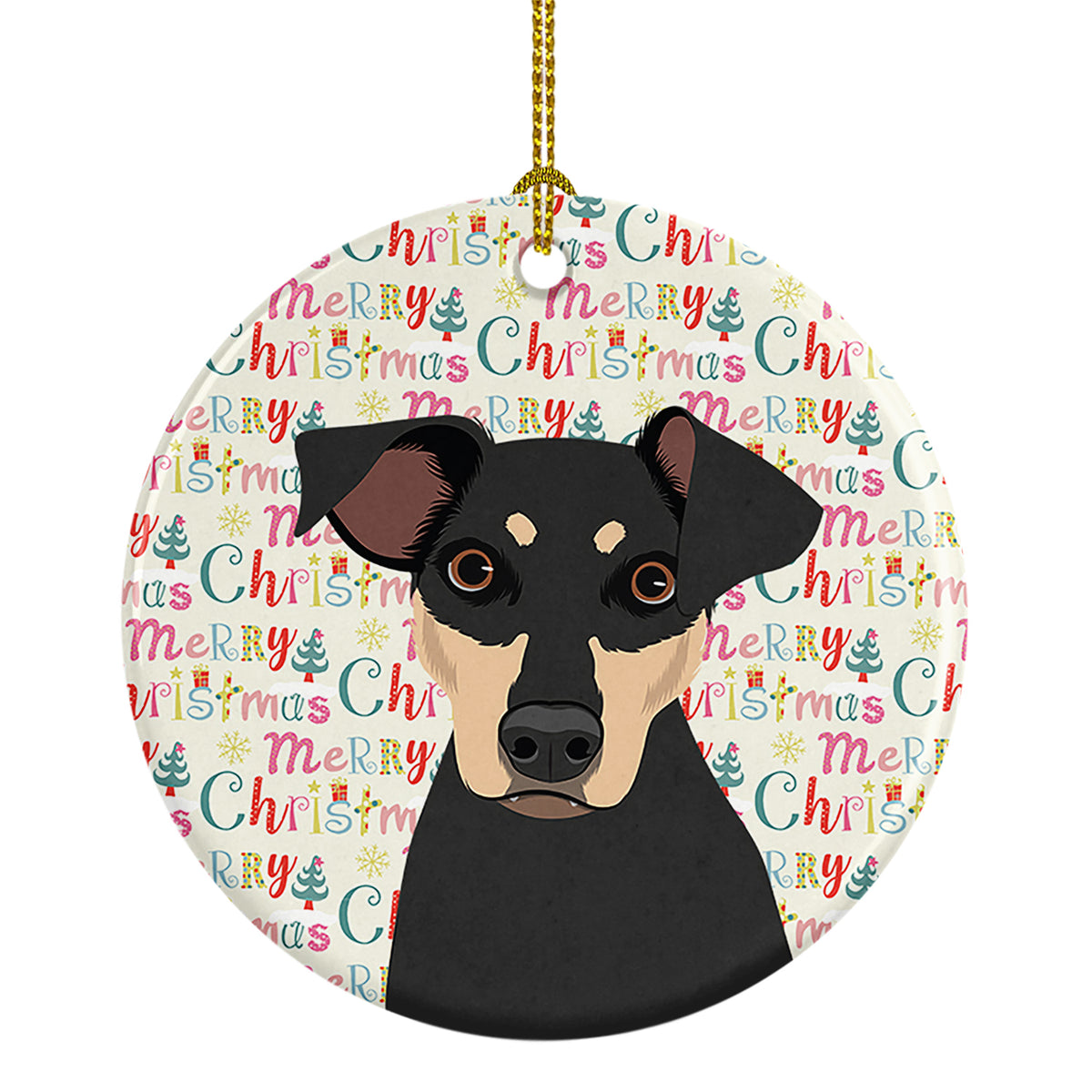 Buy this Rottweiler Black and Tan #3 Christmas Ceramic Ornament