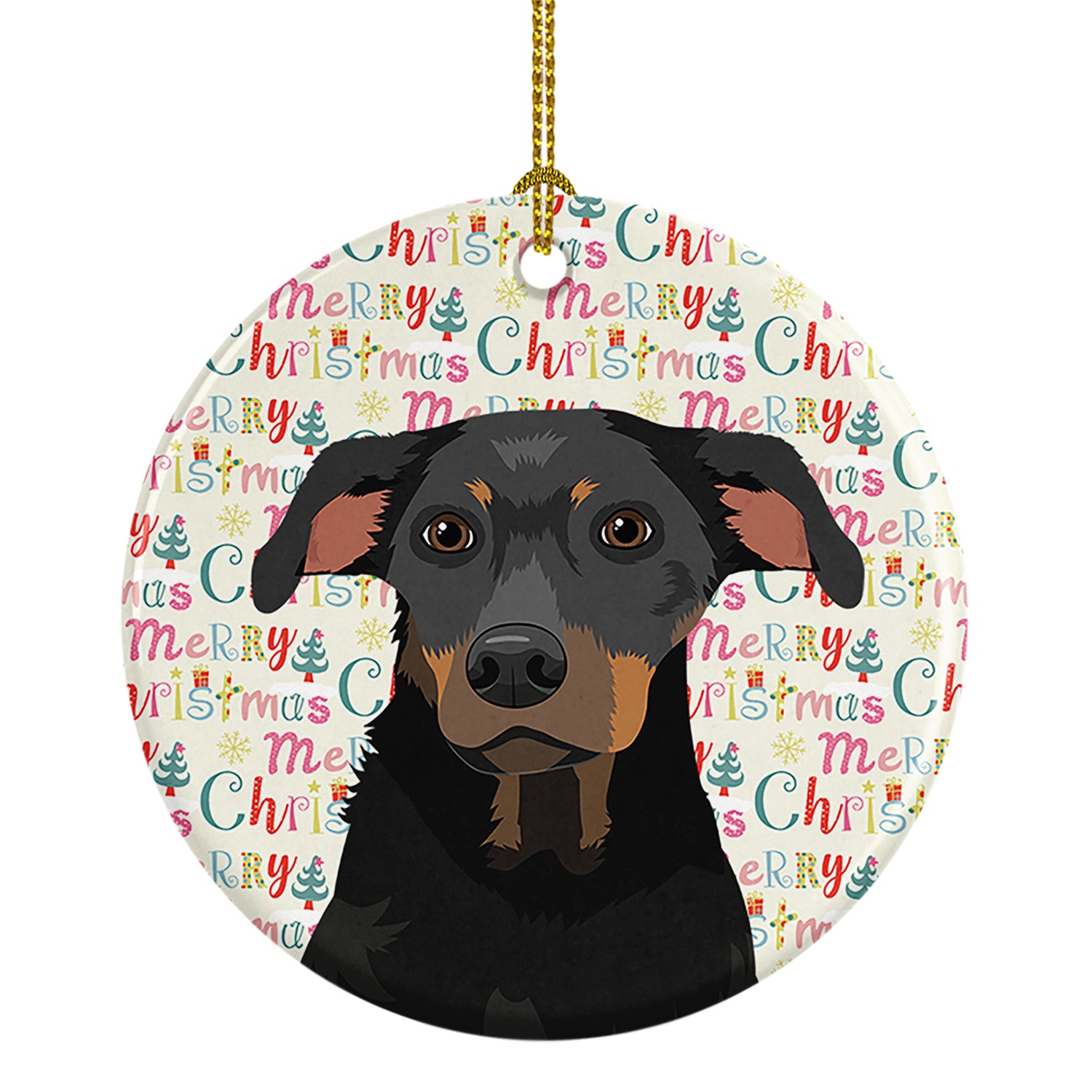 Buy this Rottweiler Black and Tan #5 Christmas Ceramic Ornament