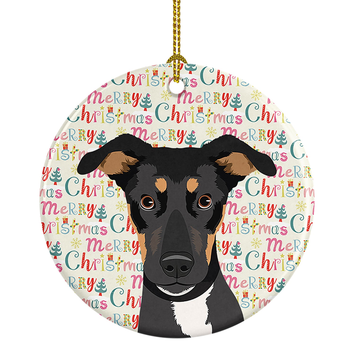 Buy this Rottweiler Black and Tan #6 Christmas Ceramic Ornament