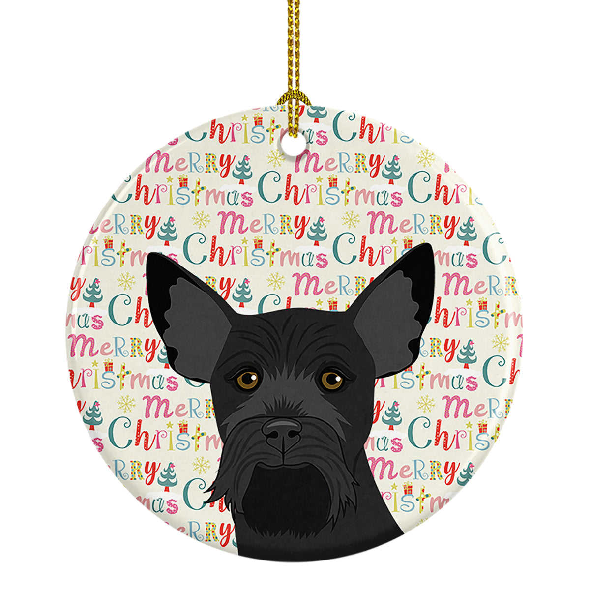Buy this Schnauzer Black #2 Christmas Ceramic Ornament