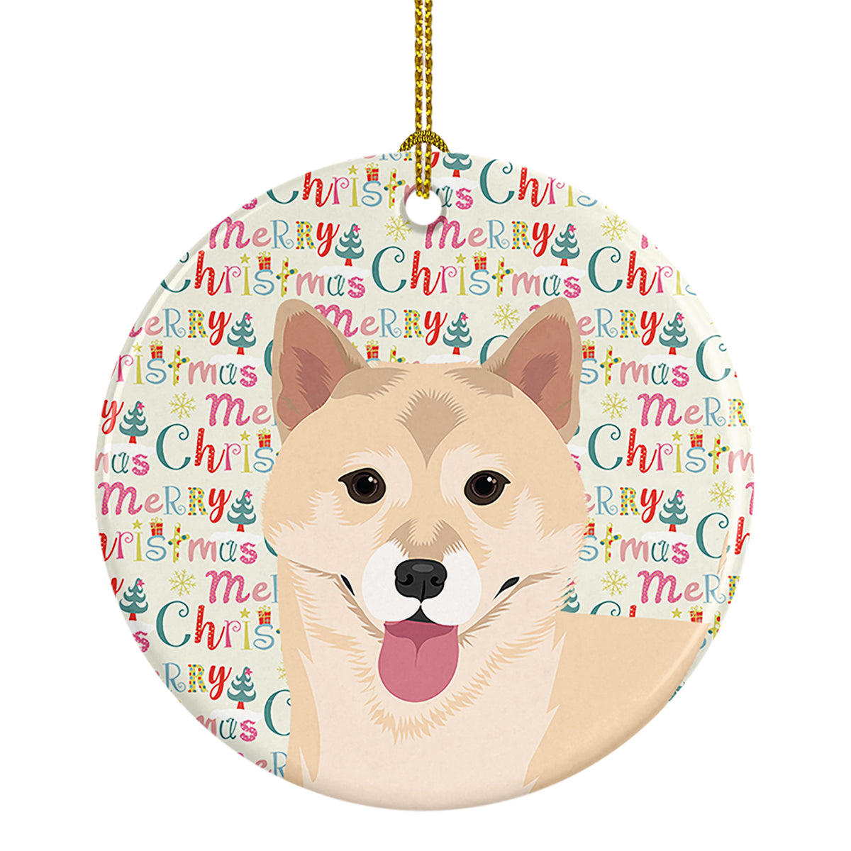 Buy this Shiba Inu Cream #1 Christmas Ceramic Ornament